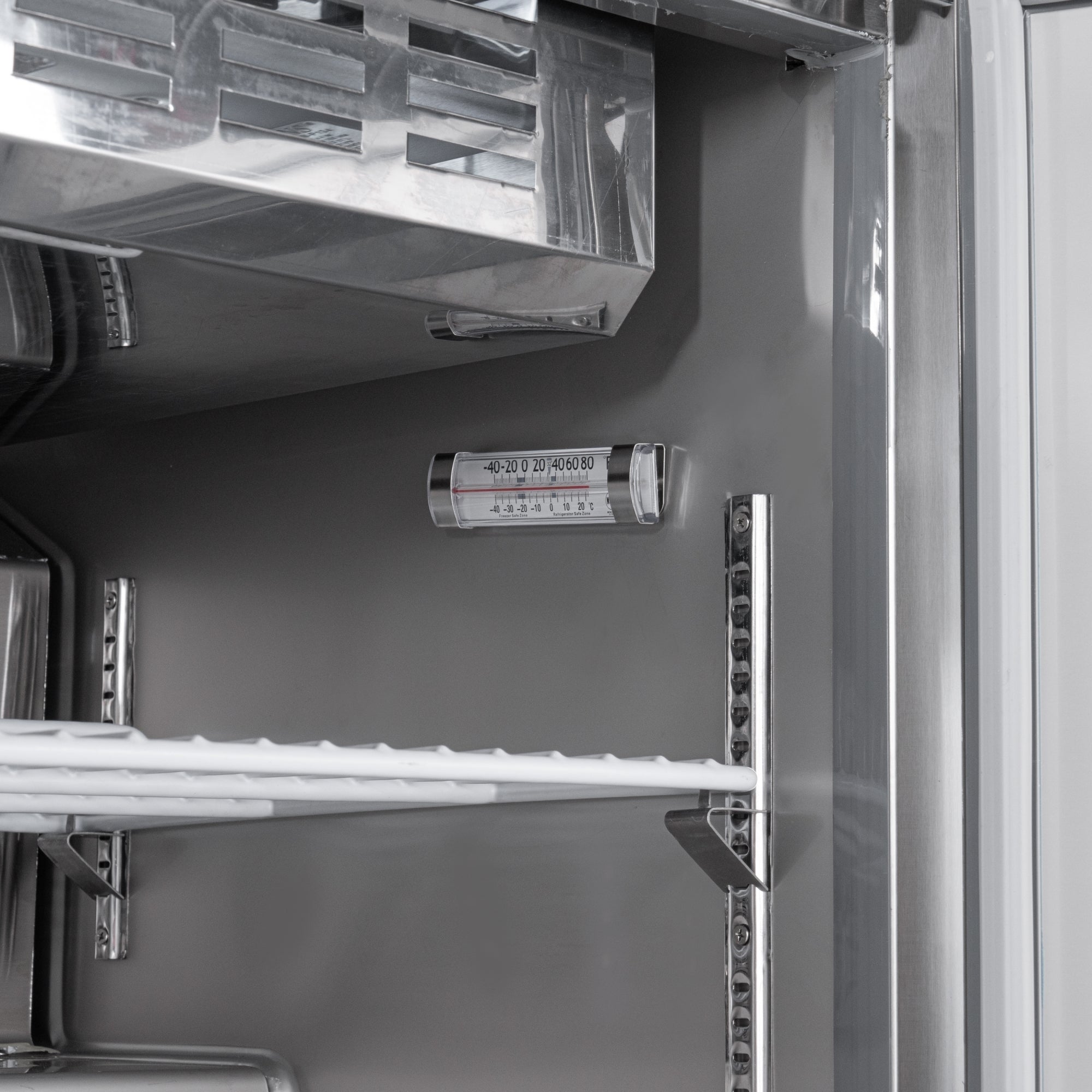 36 in. Commercial Refrigerated Prep Station Cold Table, Stainless-Steel Refrigerator with 6-Pan (Not Included) with Cover Capacity and Two Adjustable Shelves