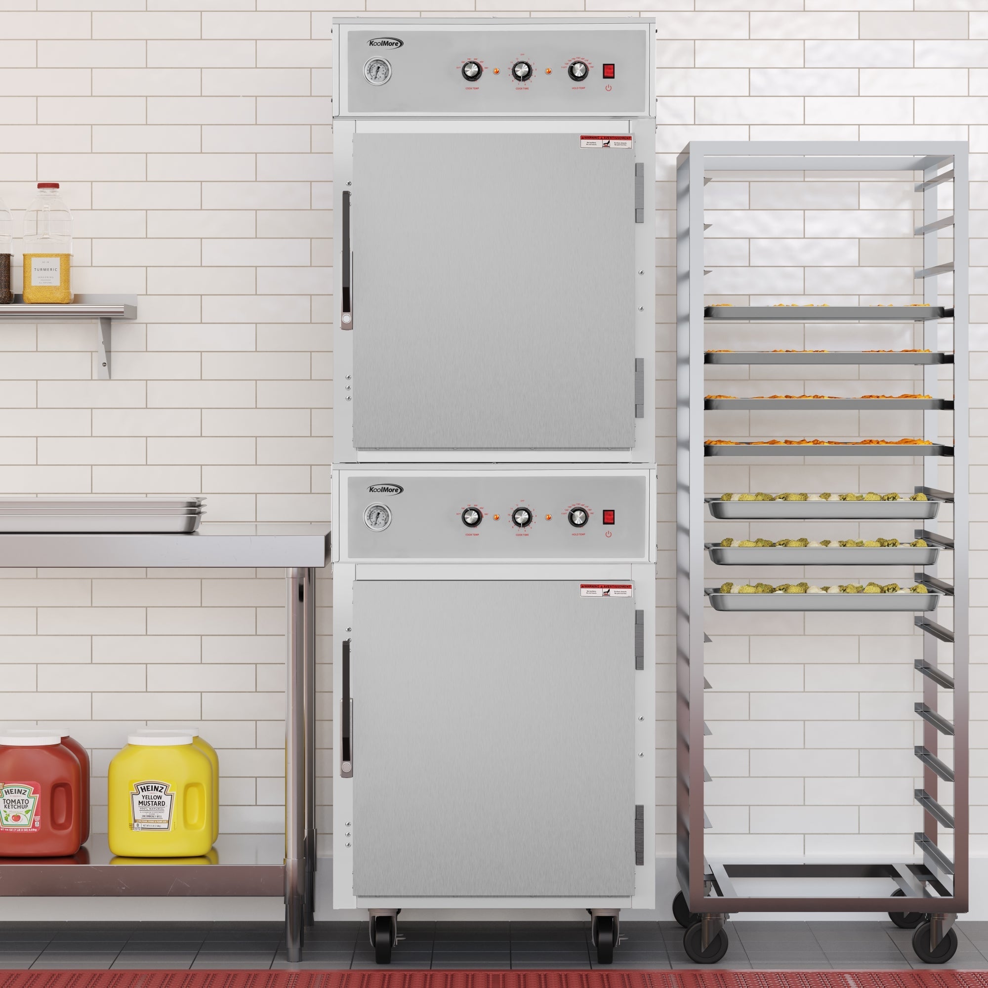 8-Pan Full-Size Commercial Cook And Hold Oven 3,000W/240V in Stainless-Steel
