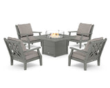 Wovendale 5-Piece Deep Seating Set with Fire Pit Table