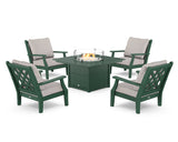 Wovendale 5-Piece Deep Seating Set with Fire Pit Table
