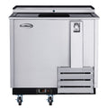 36 in. Commercial Bottle Cooler in Stainless-Steel with Built-In Opener, ETL Listed, 9 cu. ft.