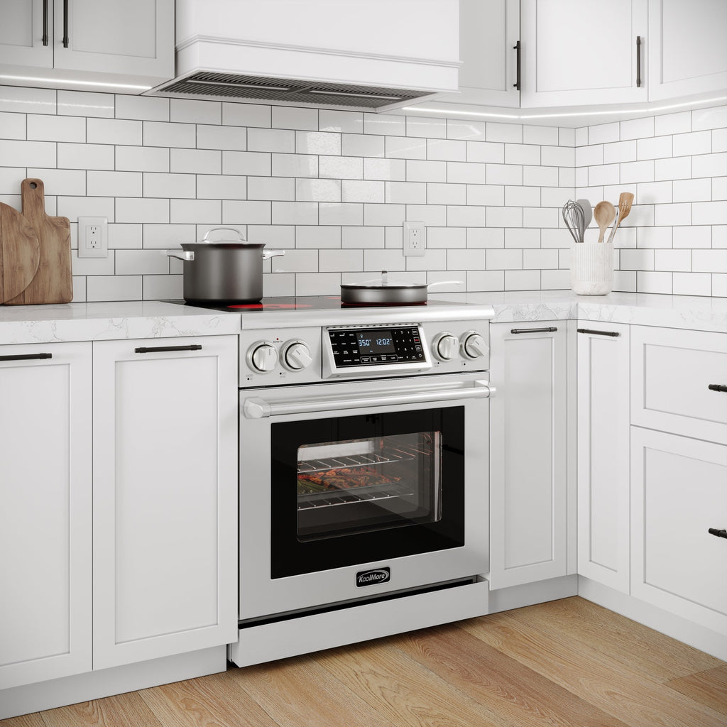 30 in. Electric Professional Range with Tilt Panel and Digital controls, Self-Cleaning, 16300W of Power, 240V in Stainless-Steel