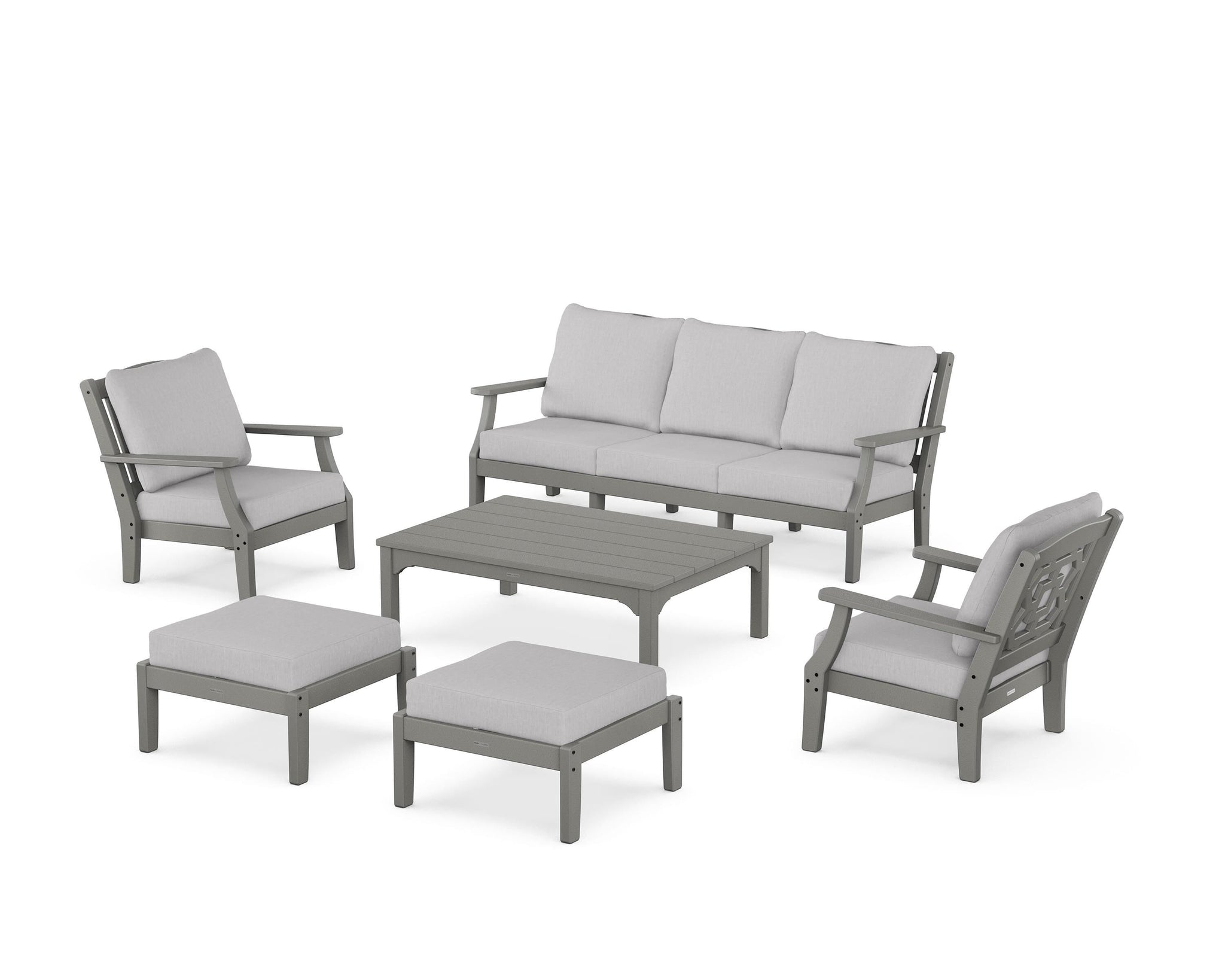 Chinoiserie 6-Piece Lounge Sofa Set