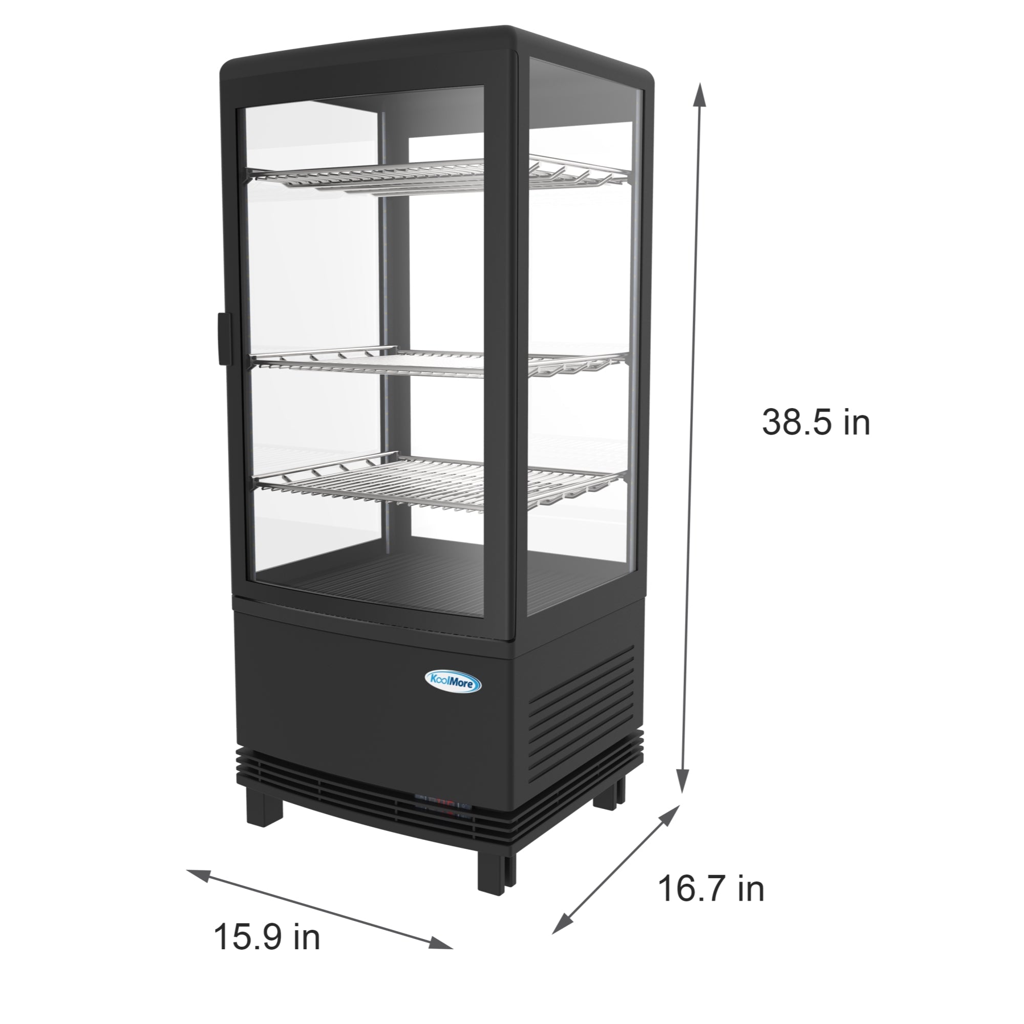 17 in. Black Countertop Display Refrigerator - 3 Cu Ft.