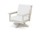 Chippendale Deep Seating Swivel Chair