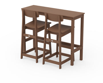 Modern Studio Urban Bar Chair 3-Piece Balcony Set