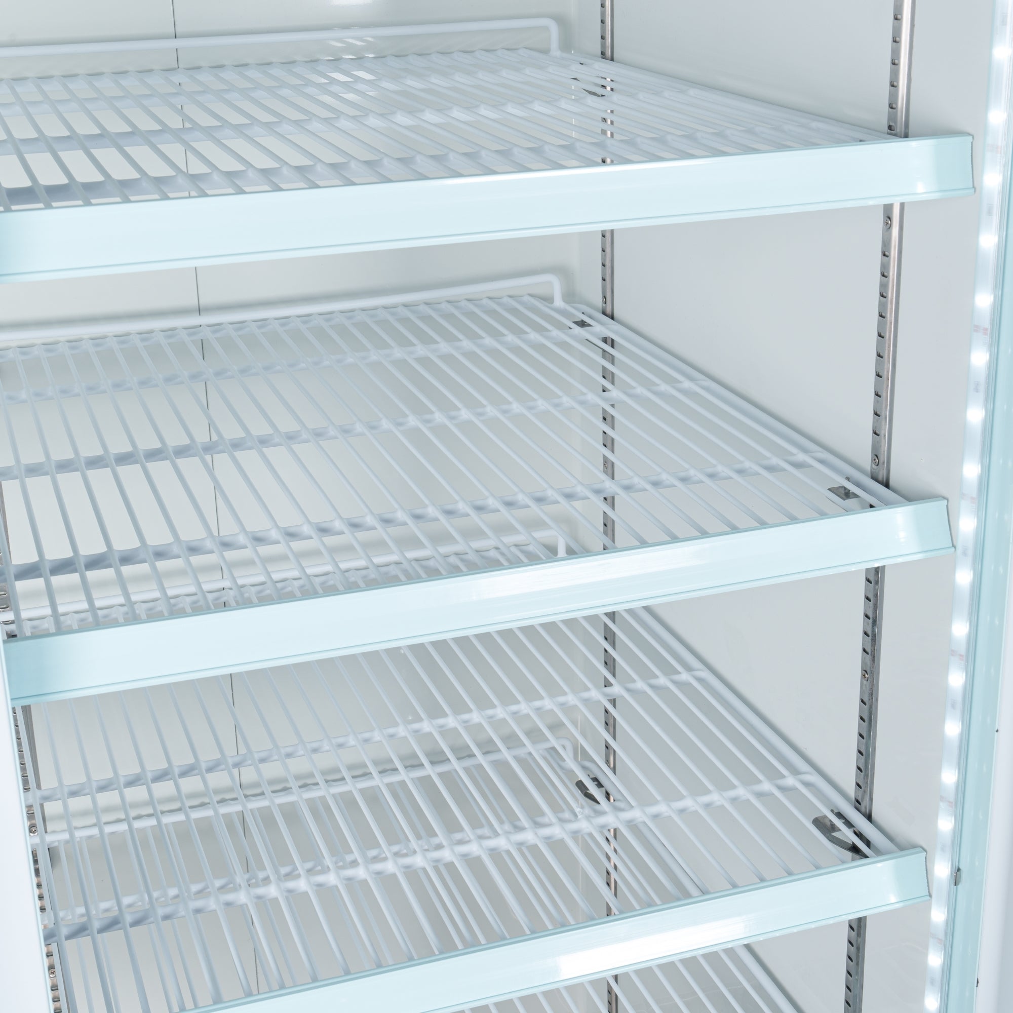 53 in. 2-Door Commercial Display Merchandiser Freezer 45 cu. ft. in White