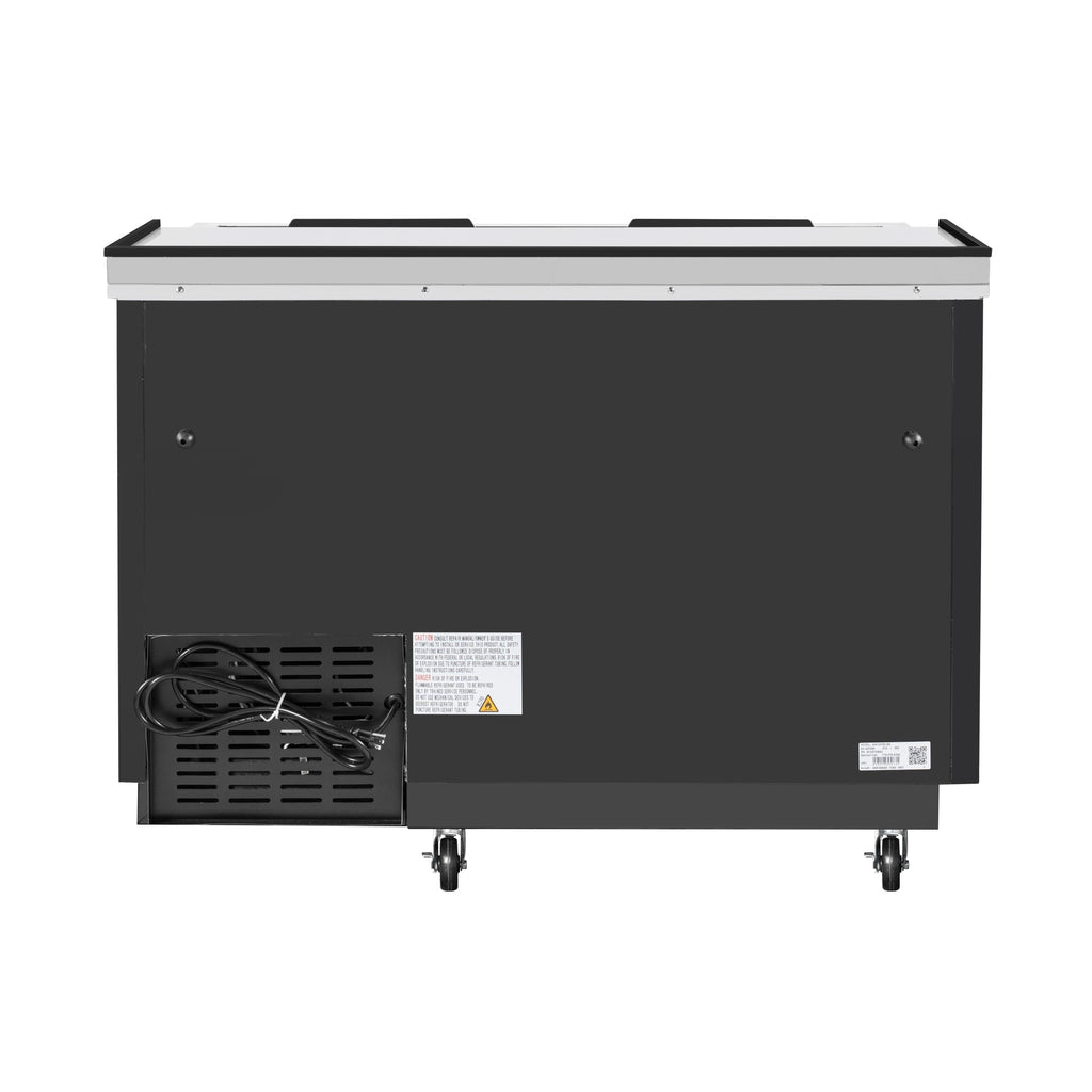 50 in. Commercial Glass Froster in Black Steel, ETL Listed, 14 cu. ft.