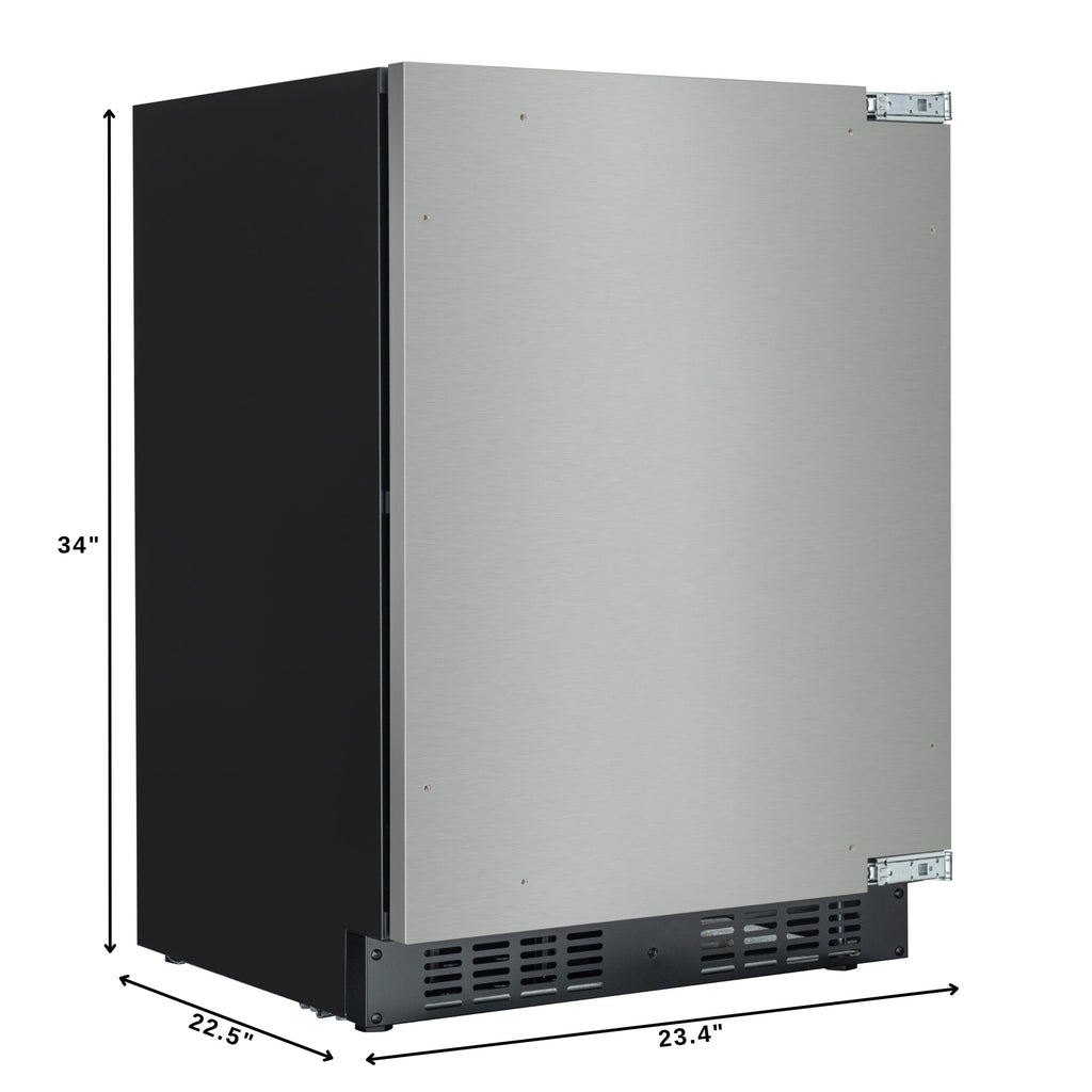 24 in. Panel Ready Compact Refrigerator, 5 cu. ft. in Black