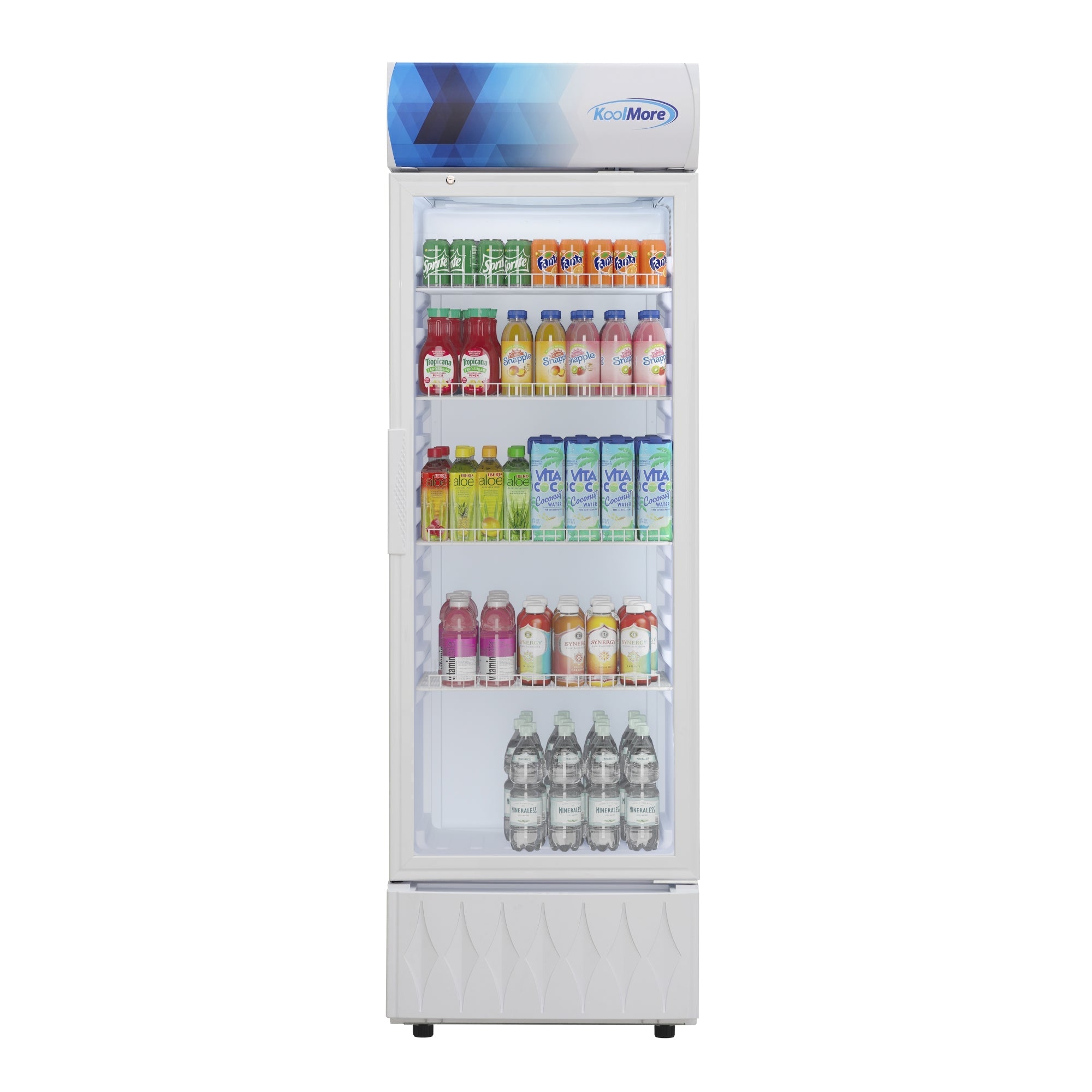 22 in. One-Door Commercial Merchandiser Refrigerator in White, 9 cu. ft.