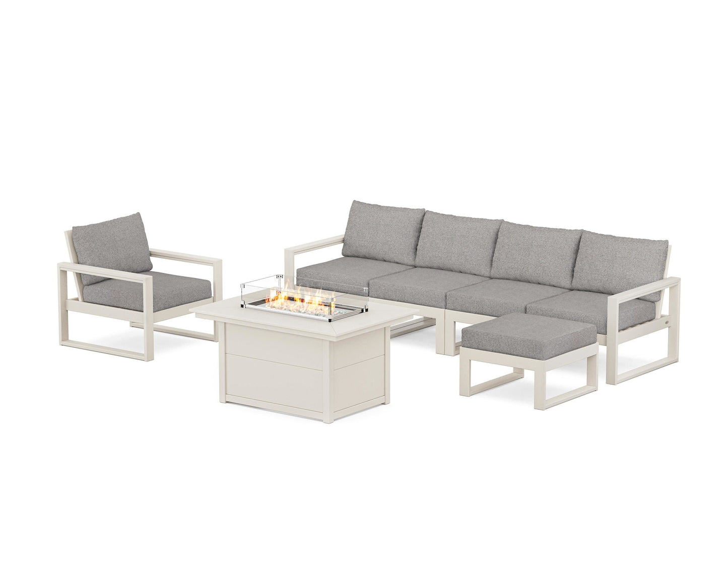 EDGE Sectional Lounge and Fire Pit Set