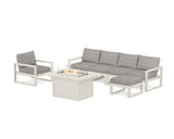 EDGE Sectional Lounge and Fire Pit Set