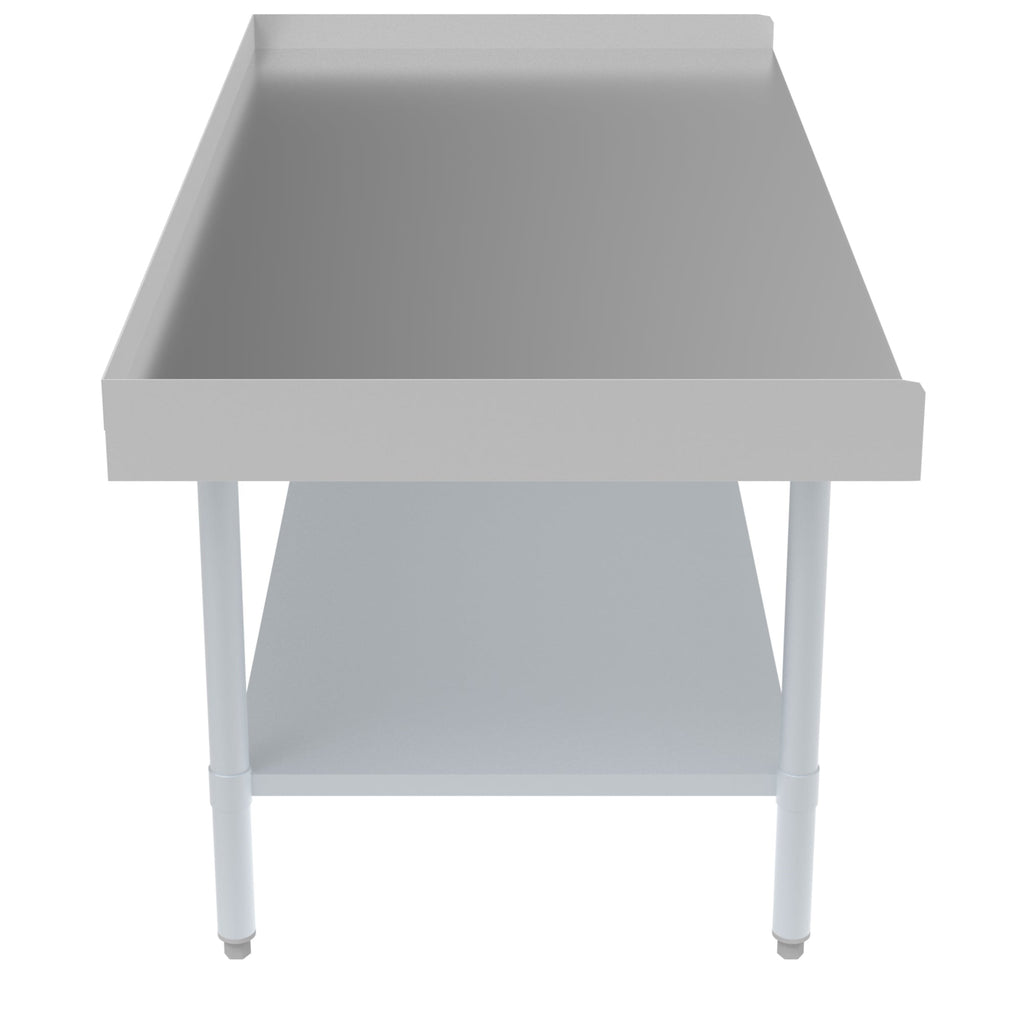30" x  60" 16-Gauge Stainless Steel Equipment Stand with Galvanized Undershelf
