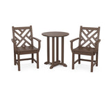 Chippendale 3-Piece Round Bistro Dining Set