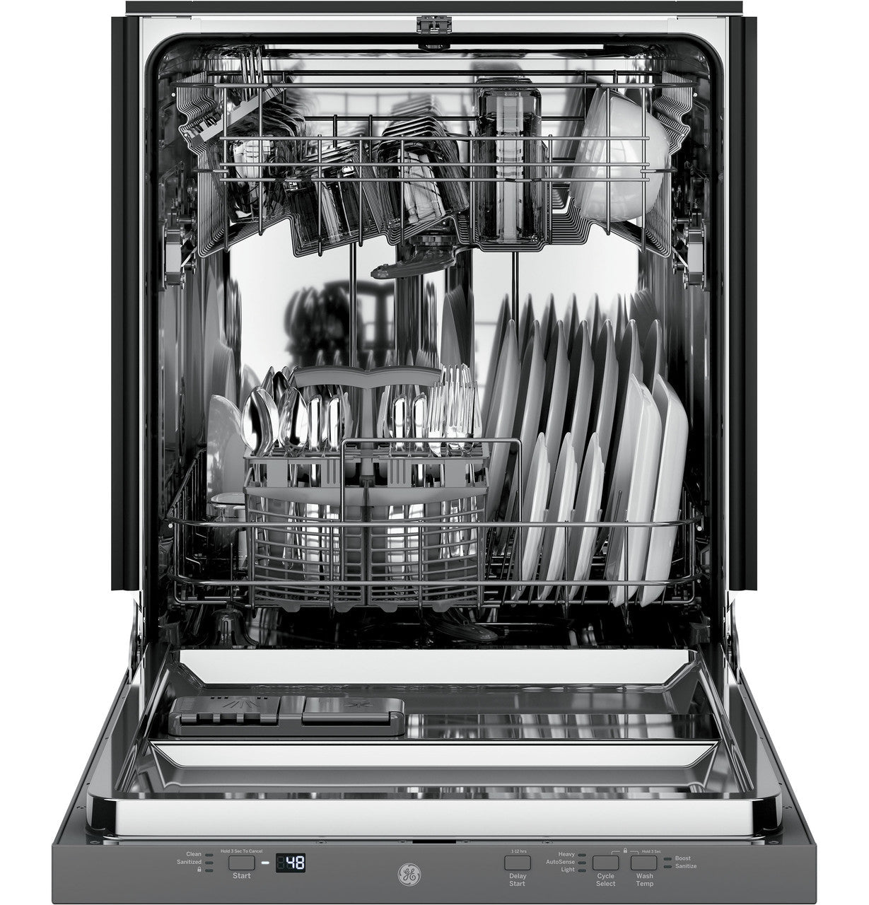 GE GE® ENERGY STAR® ADA Compliant Stainless Steel Interior Dishwasher with Sanitize Cycle