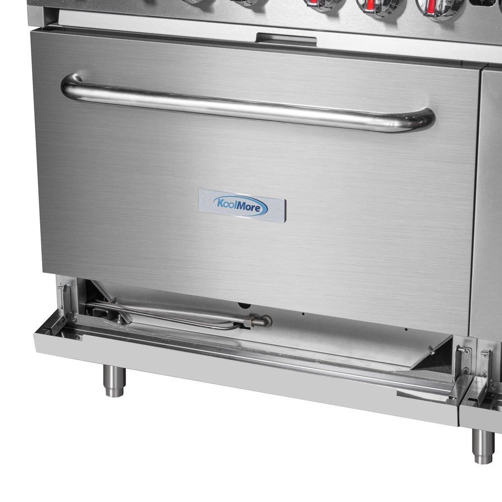 60 in. 6 Burner Commercial Natural Gas Range with 24 in. Griddle and Broiler
