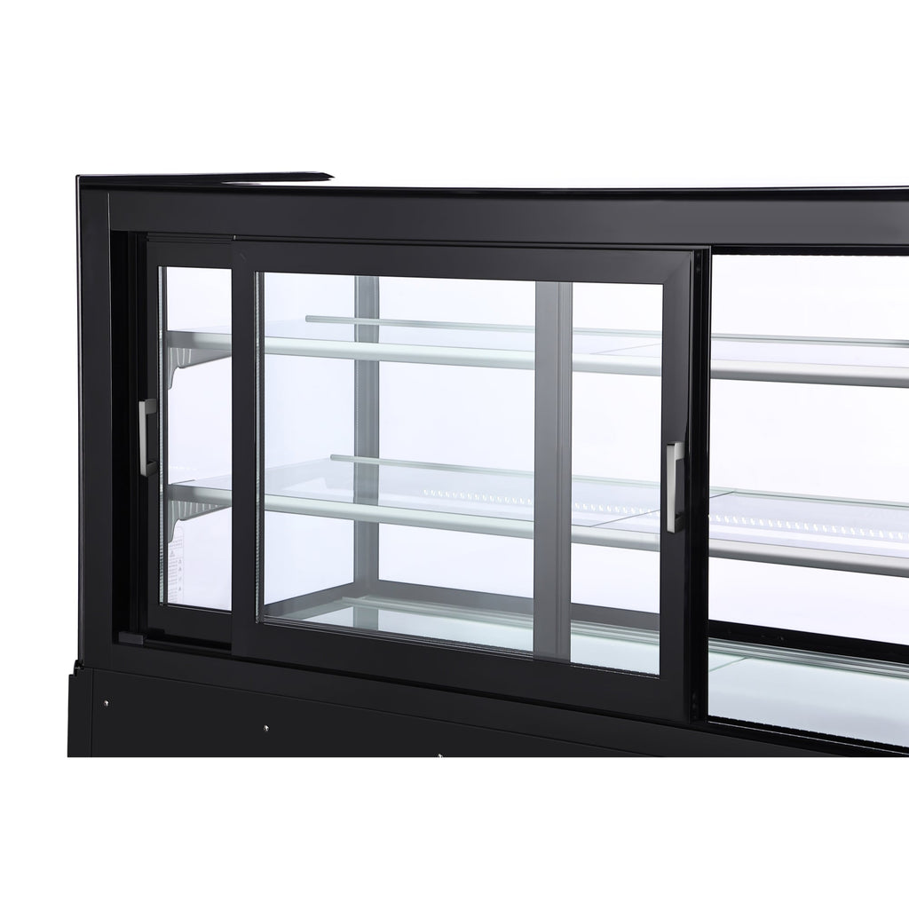 60 in. Refrigerated Bakery Display Case in Black, 17.6 cu. ft.