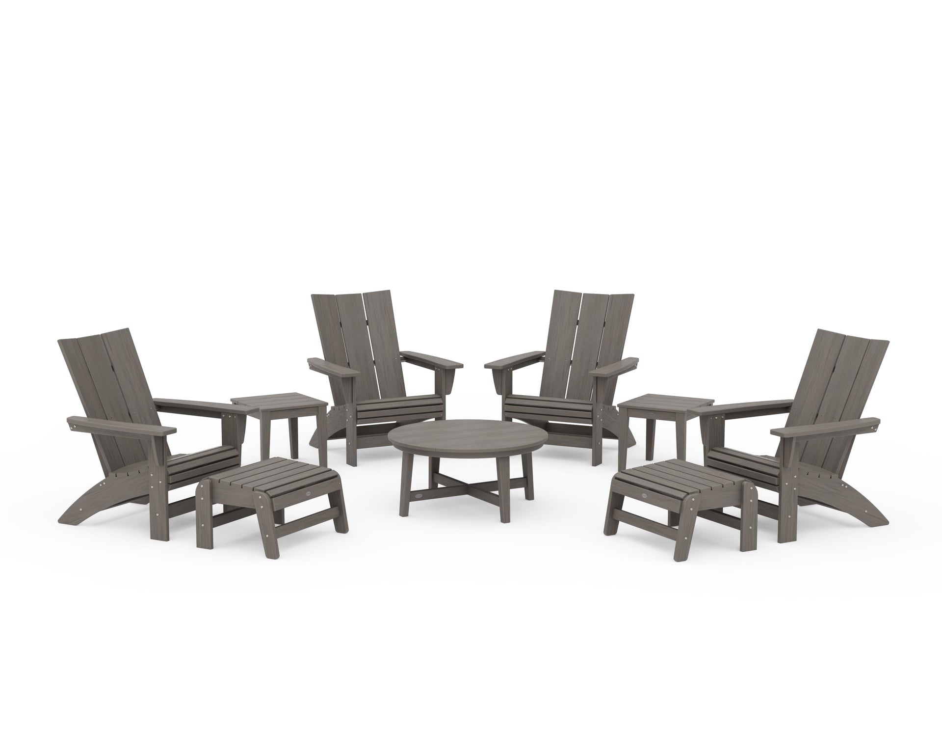 Modern Grand Adirondack 9-Piece Conversation Set