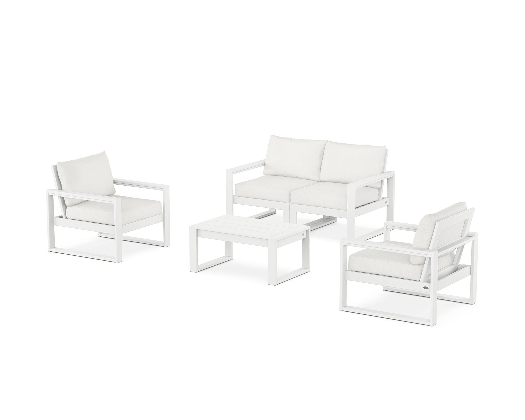 EDGE Sectional 4-Piece Deep Seating Set with Loveseat