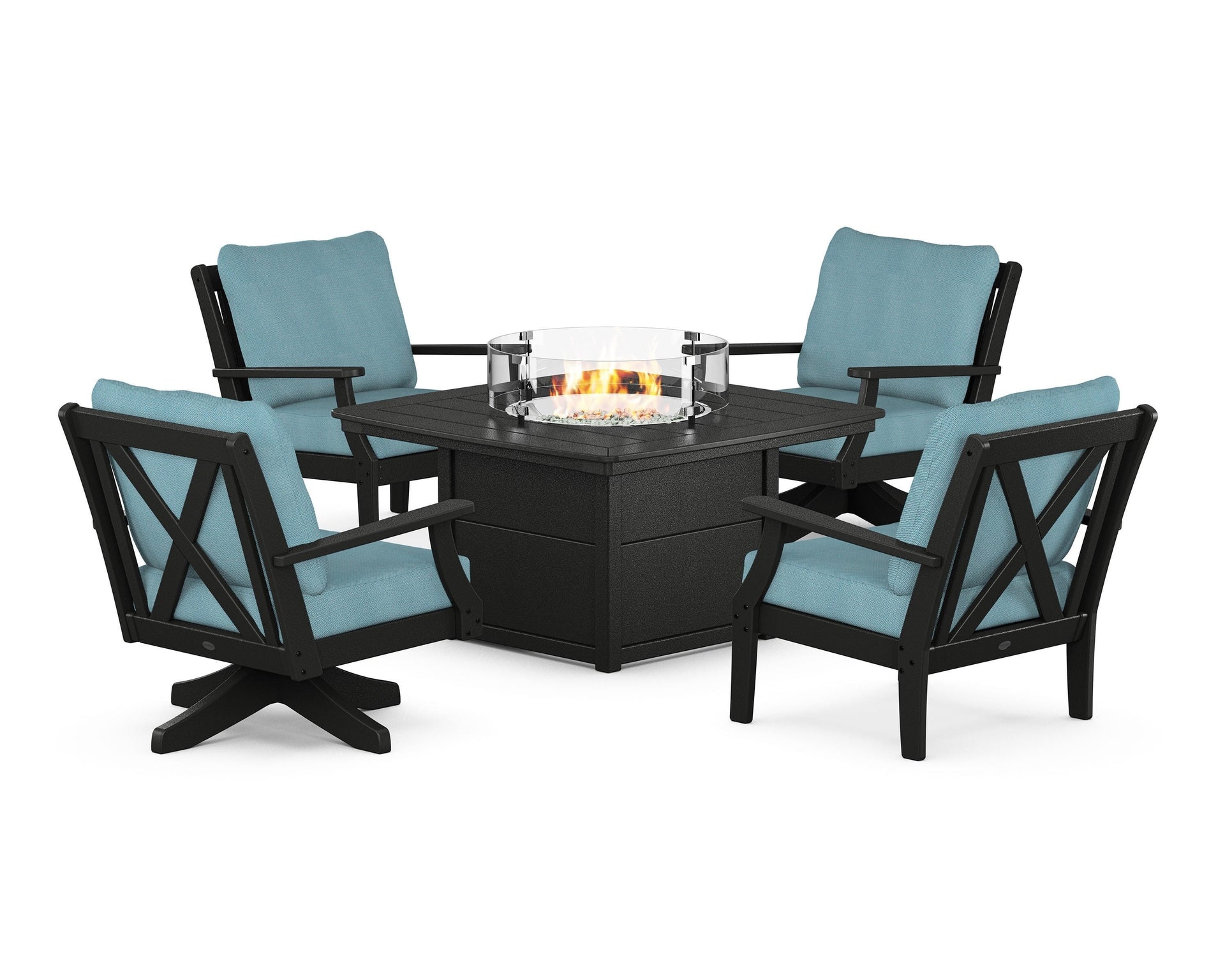 Braxton 5-Piece Deep Seating Set with Fire Table