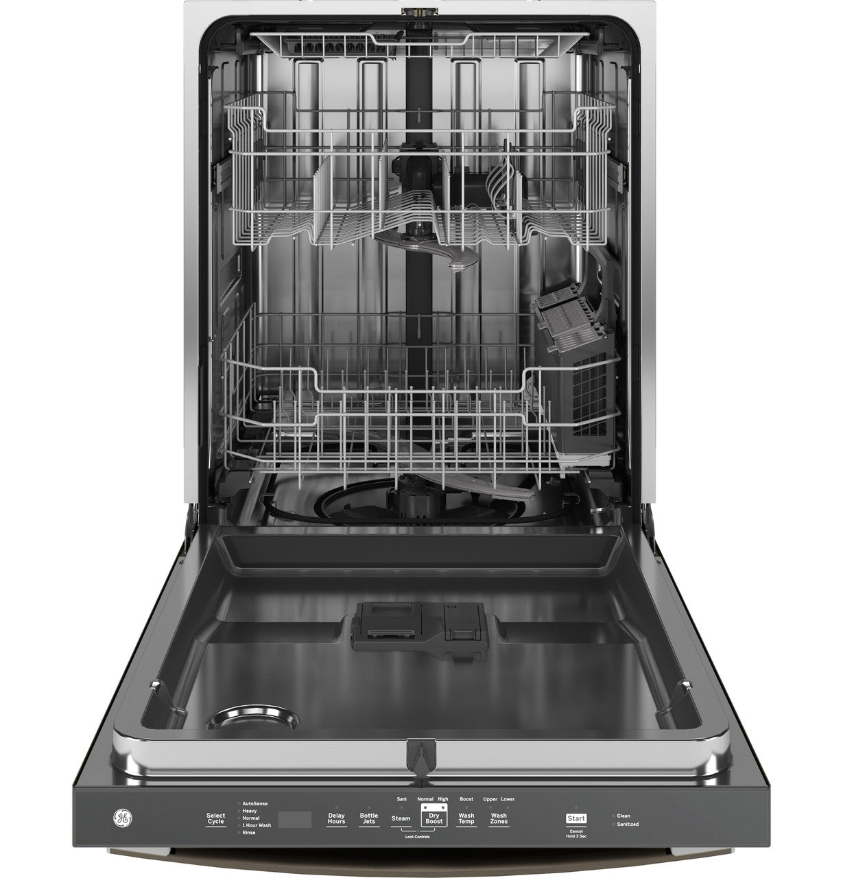 GE GE® ENERGY STAR® Top Control with Stainless Steel Interior Dishwasher with Sanitize Cycle