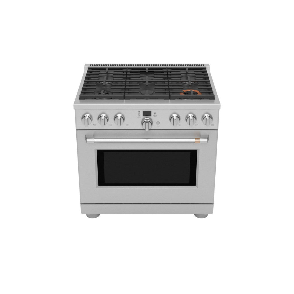 CAFÉ™ 36" Smart Dual-Fuel Commercial-Style Range with 6 Burners (Natural Gas)