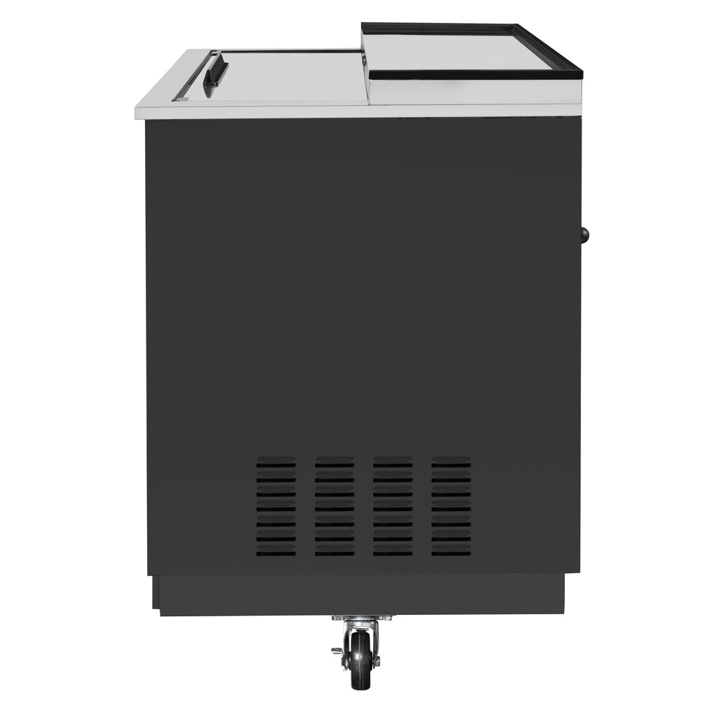 36 in. Commercial Glass Froster in Black Steel, ETL Listed, 9 cu. ft.