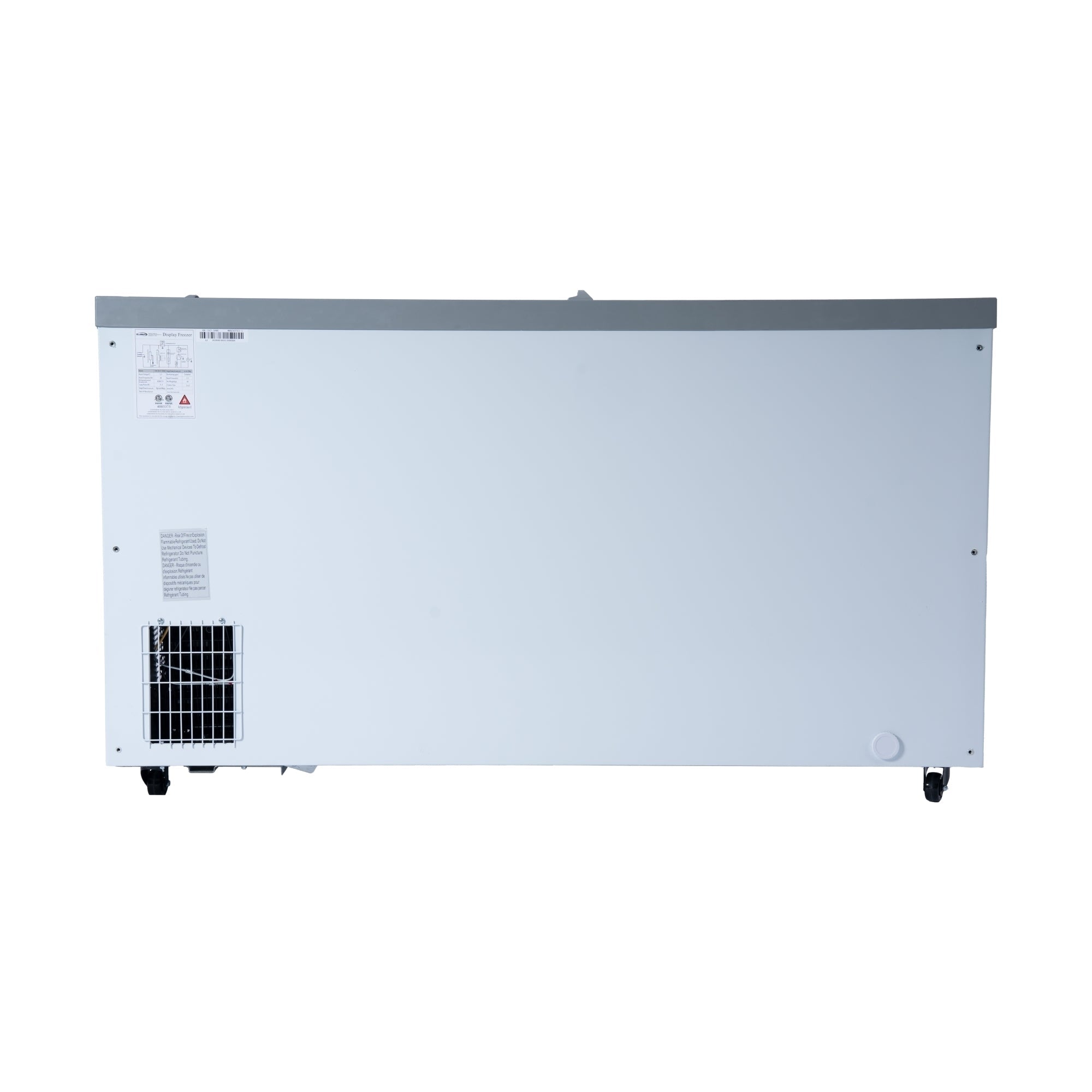 58 Inch Manual Defrost Island Chest Freezer in White, 14 cu. ft.