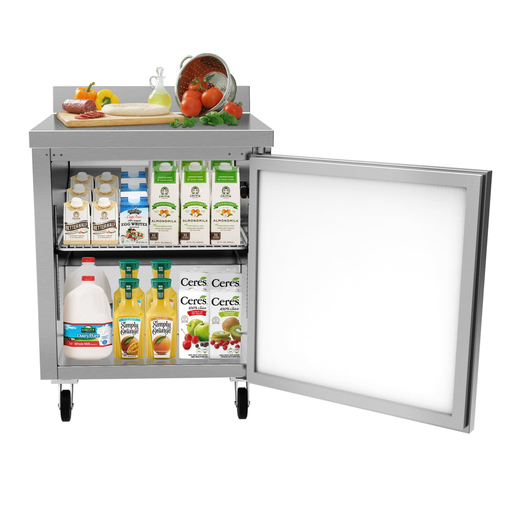 27 in. One-Door Worktop Refrigerator With 3.5 in. Backsplash - 6.3 Cu Ft.