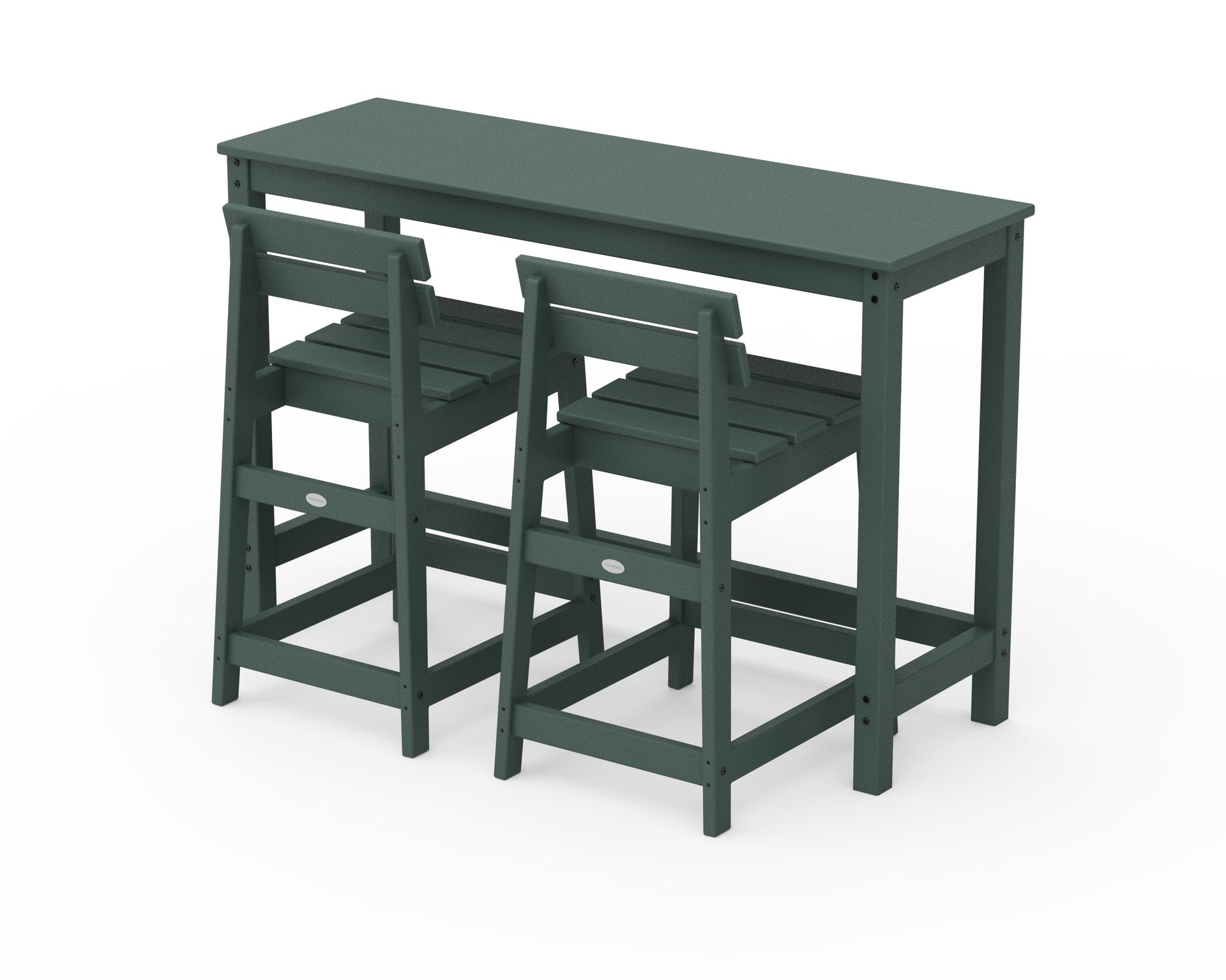 Modern Studio Plaza Lowback Counter Chair 3-Piece Balcony Set