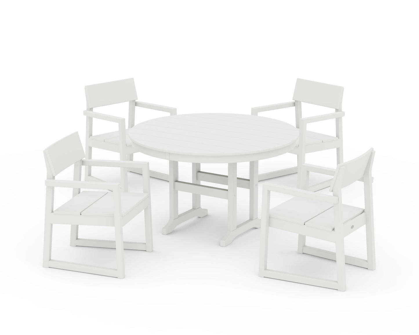 EDGE 5-Piece Round Farmhouse Dining Set