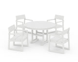 EDGE 5-Piece Round Farmhouse Dining Set