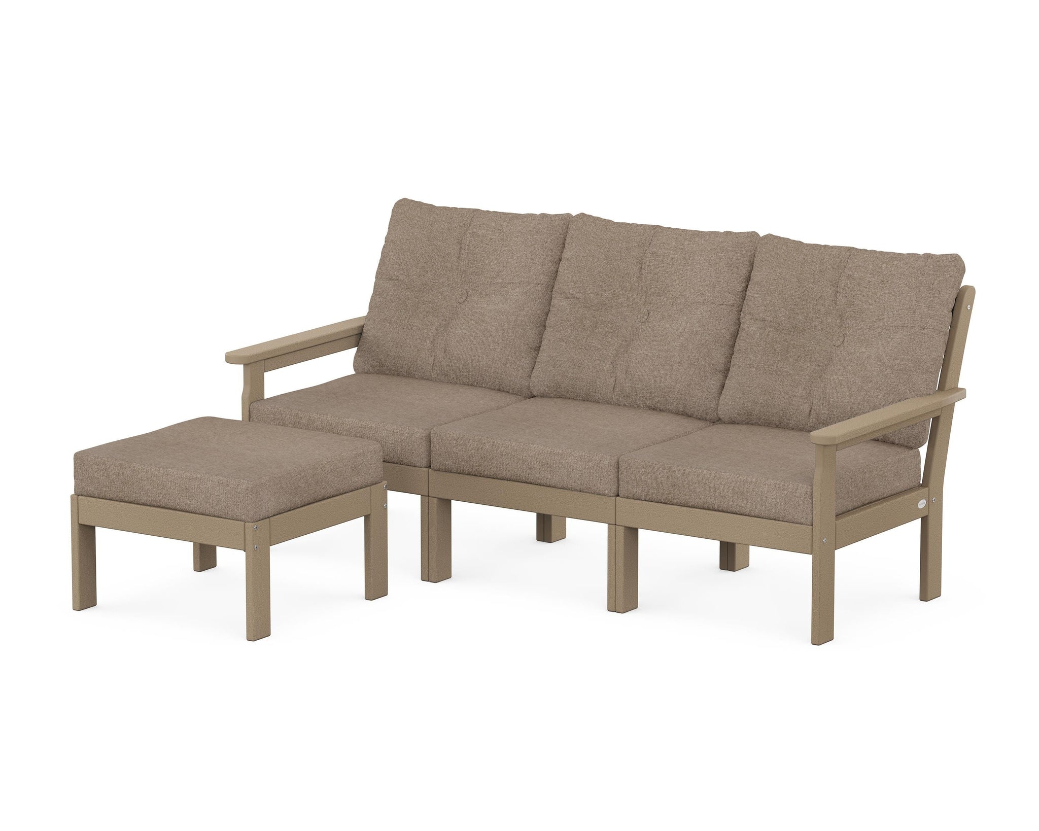 Vineyard 4-Piece Sectional with Ottoman