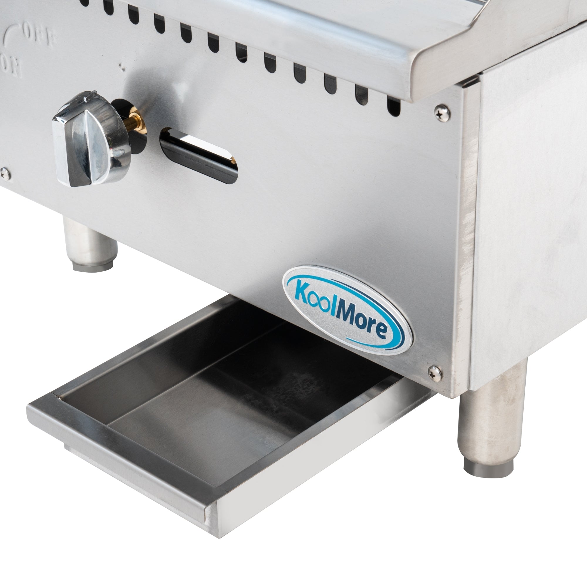 18 in. Natural Gas 1-Burner Griddle with 30,000 BTU in Stainless-Steel