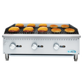 36 in. Commercial 3-Burner Natural Gas Charbroiler with 90,000 BTU in Stainless-Steel