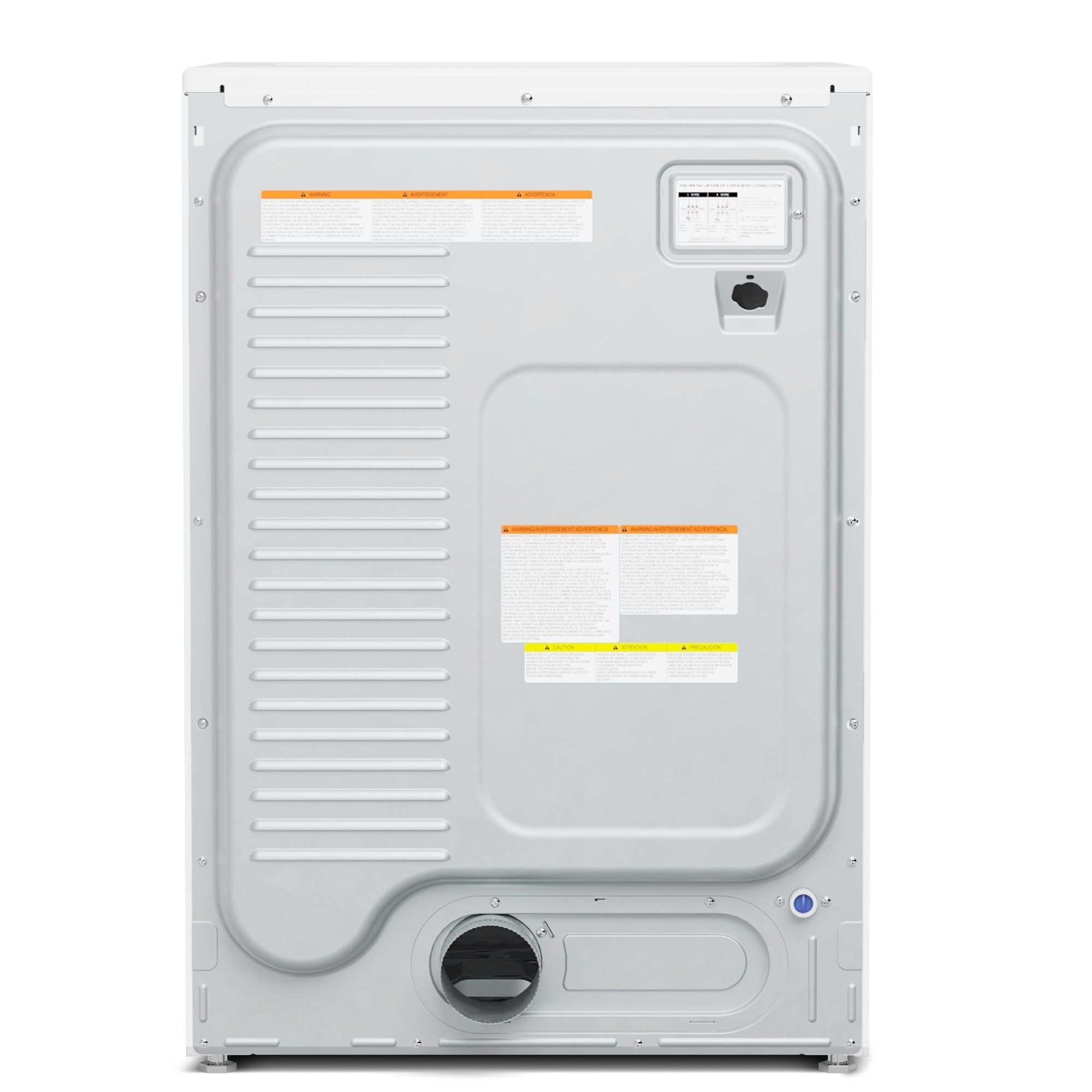 8 cu. ft. Large Capacity Stackable Vented Electric Front Load Dryer in White, 240V