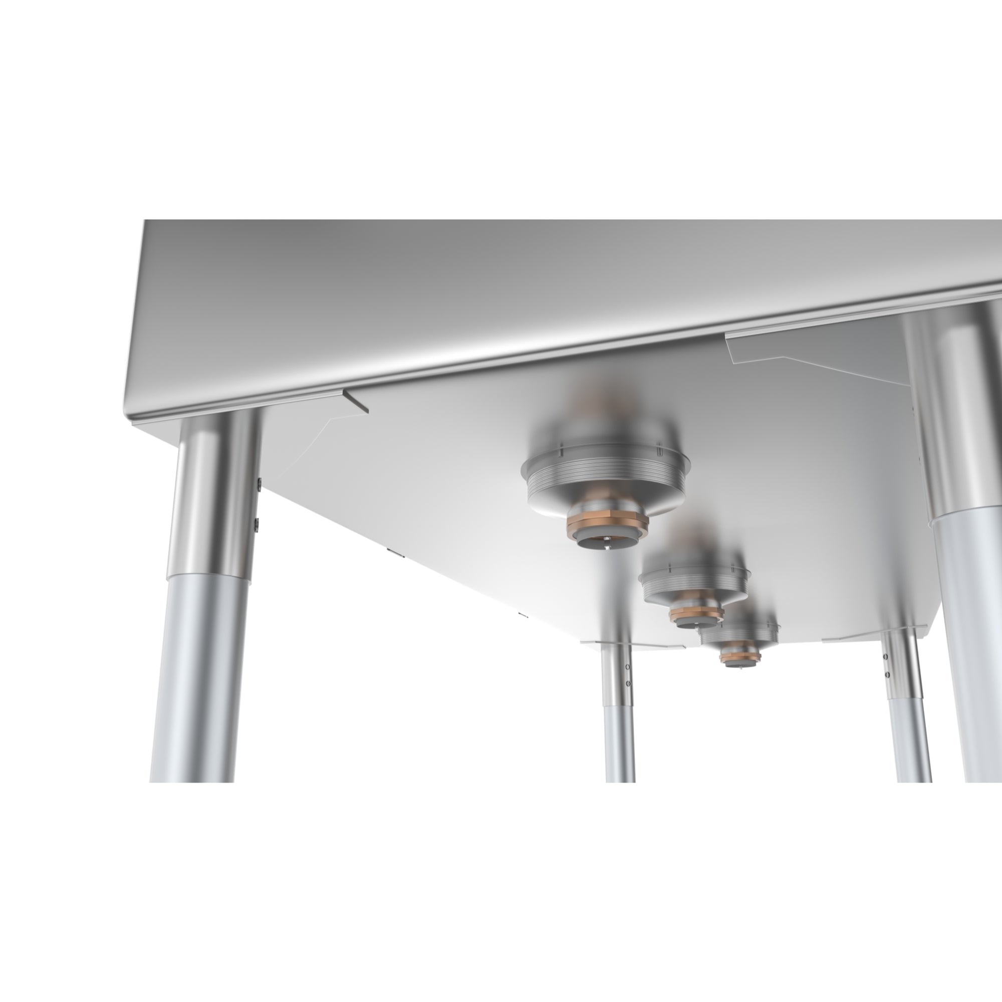 51 in. Three Compartment Stainless Steel Commercial Sink with Drainboard, Bowl Size 12"x 16"x 10"