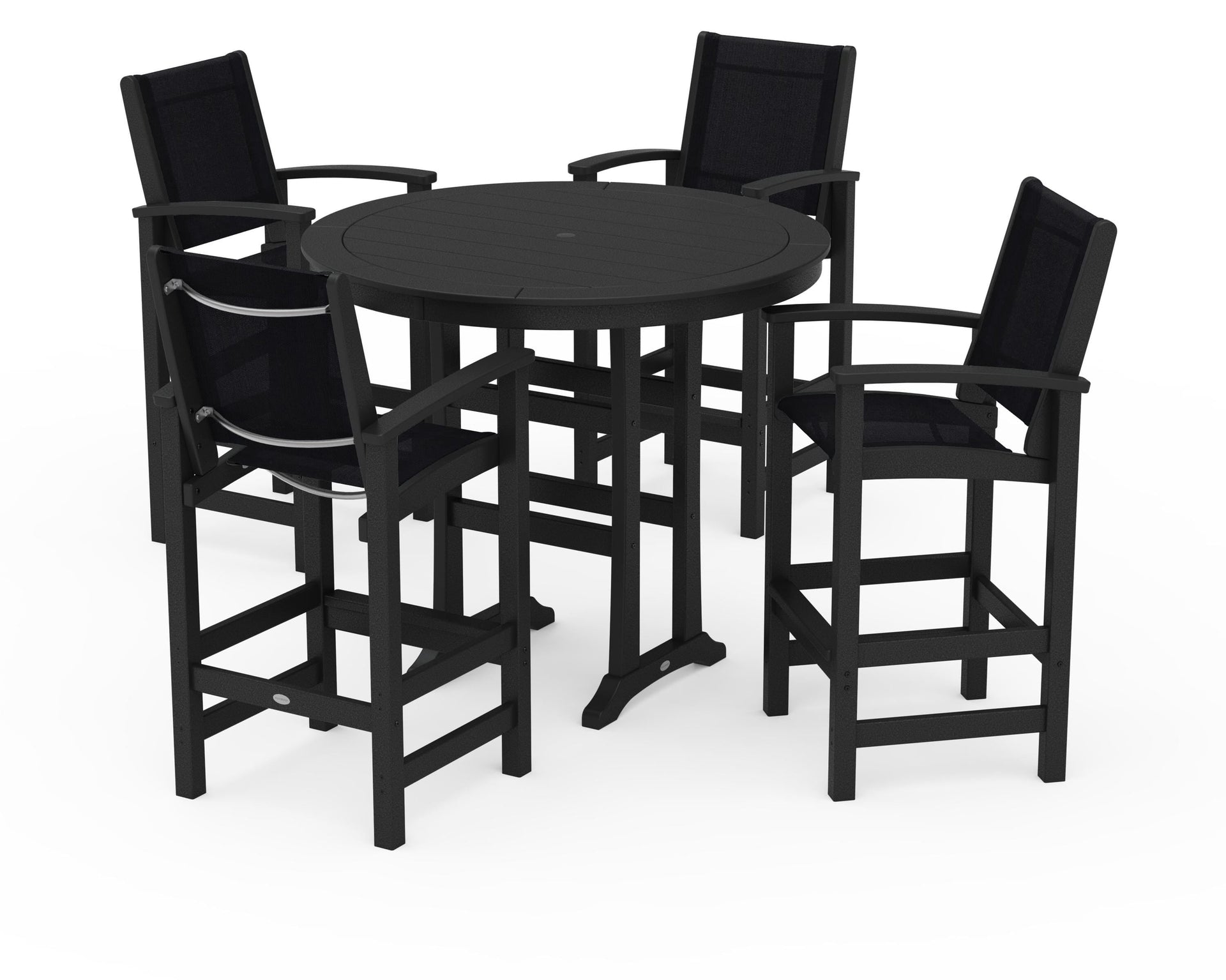 Coastal 5-Piece Nautical Trestle Bar Set