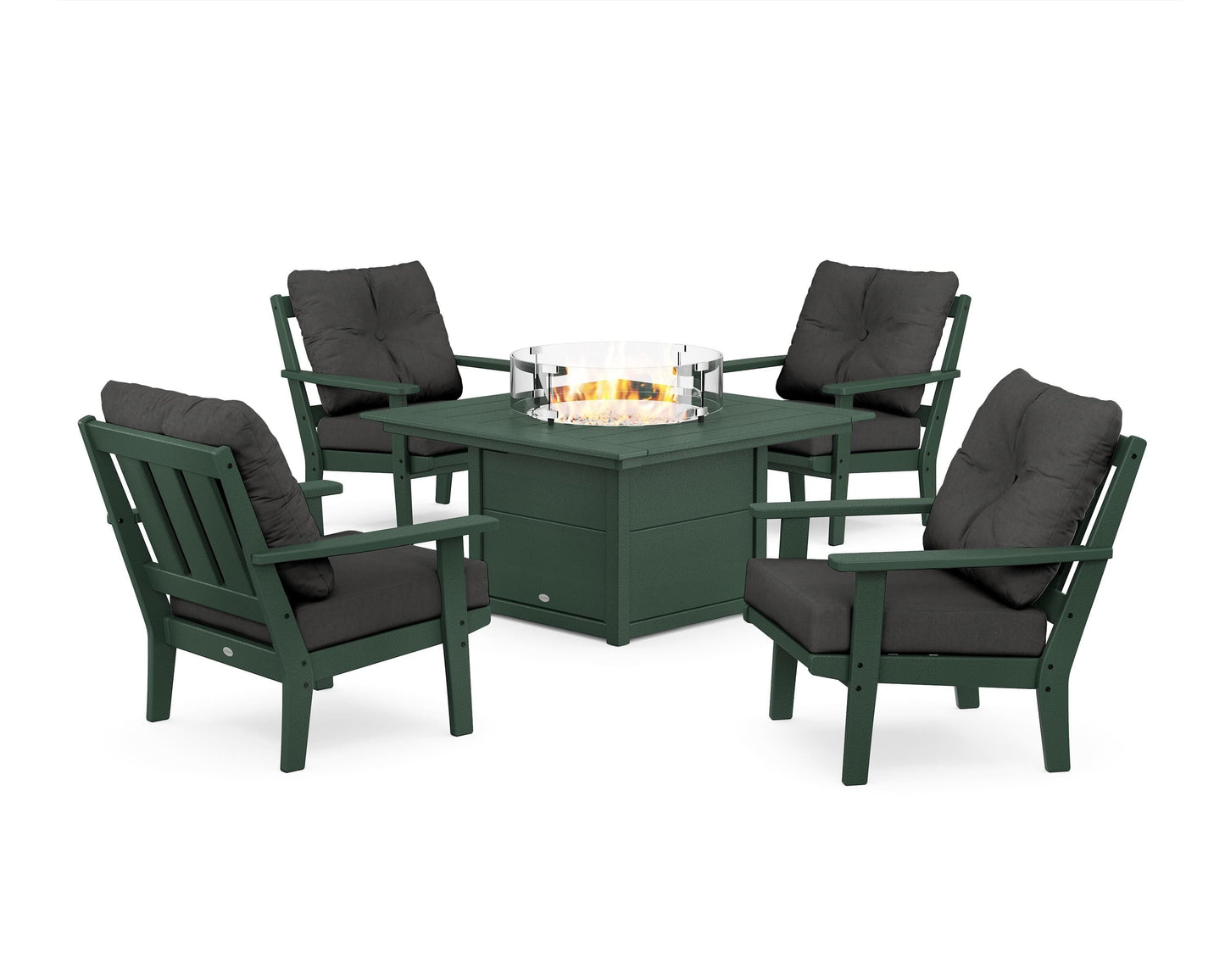 Oxford 5-Piece Deep Seating Set with Fire Pit Table