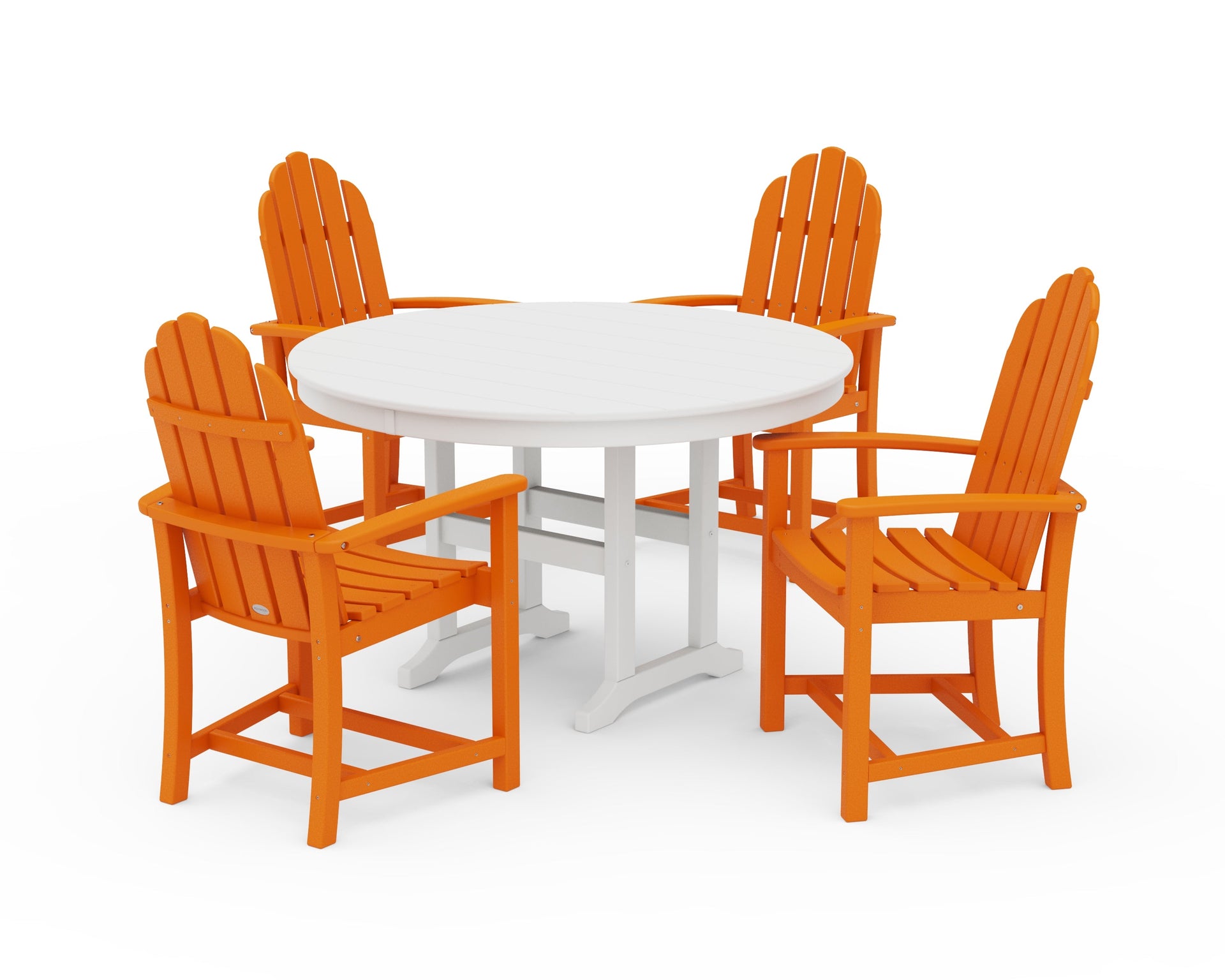 Classic Adirondack 5-Piece Round Farmhouse Dining Set