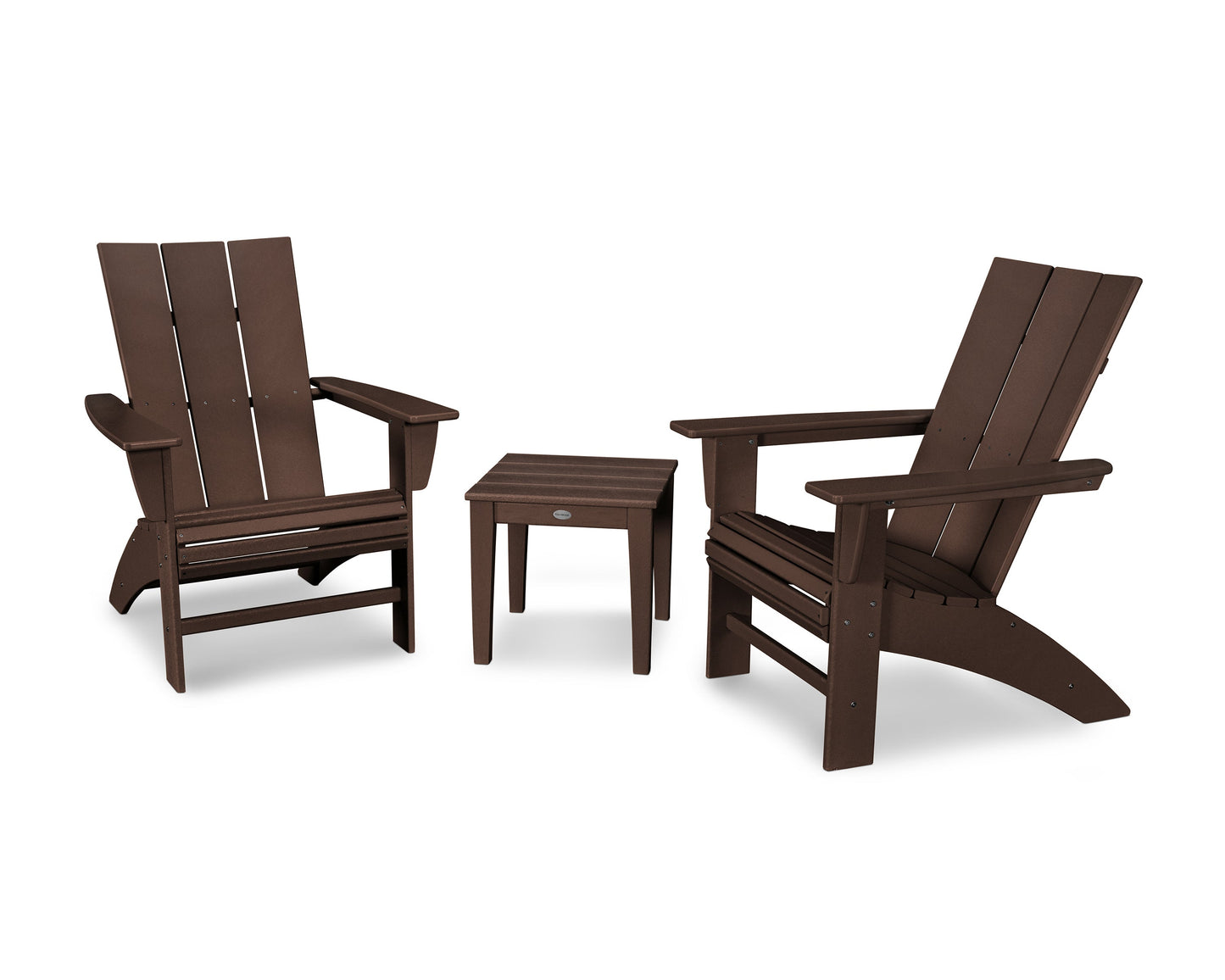 Modern 3-Piece Curveback  Adirondack Set