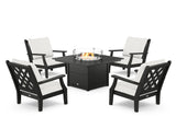 Wovendale 5-Piece Deep Seating Set with Fire Pit Table