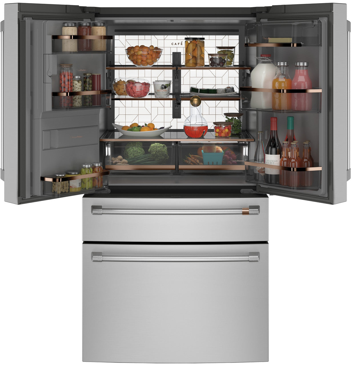 CAFÉ™ ENERGY STAR® 22.3 Cu. Ft. Smart Counter-Depth 4-Door French-Door Refrigerator