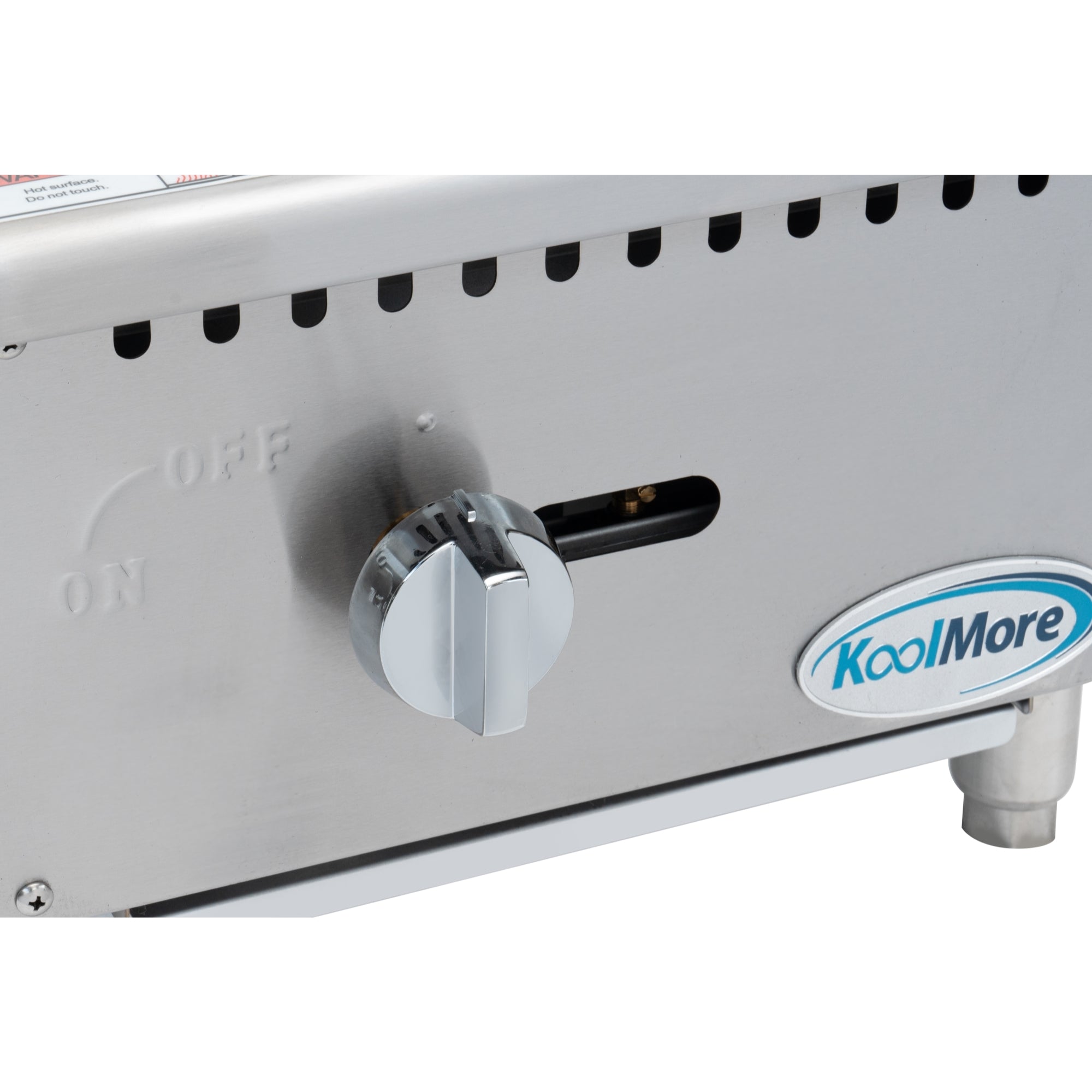16 in. Commercial 1-Burner Natural Gas Charbroiler with 30,000 BTU in Stainless-Steel