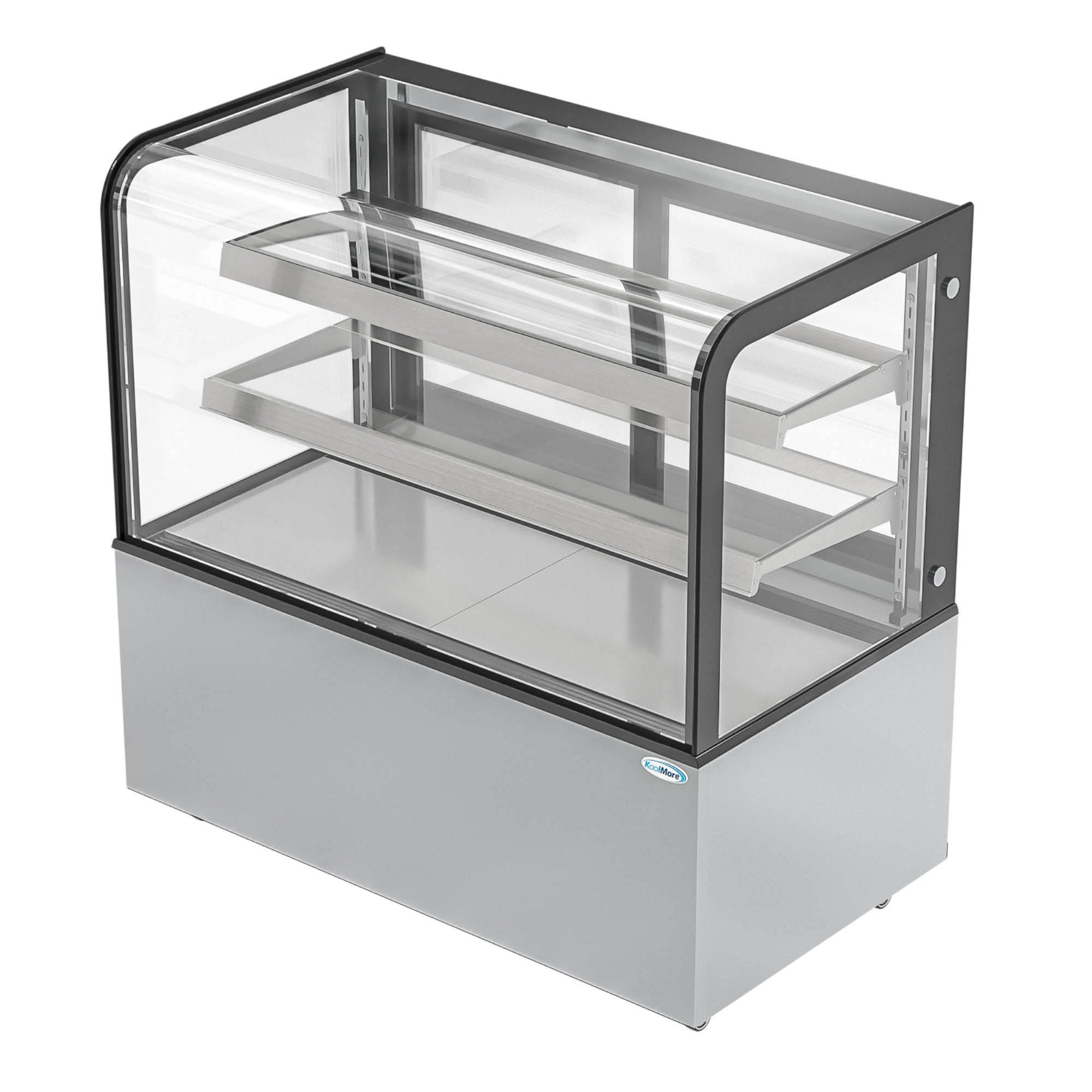 47 in. Dry Bakery Display Case with Front Curved Glass Protection, 14 cu ft.