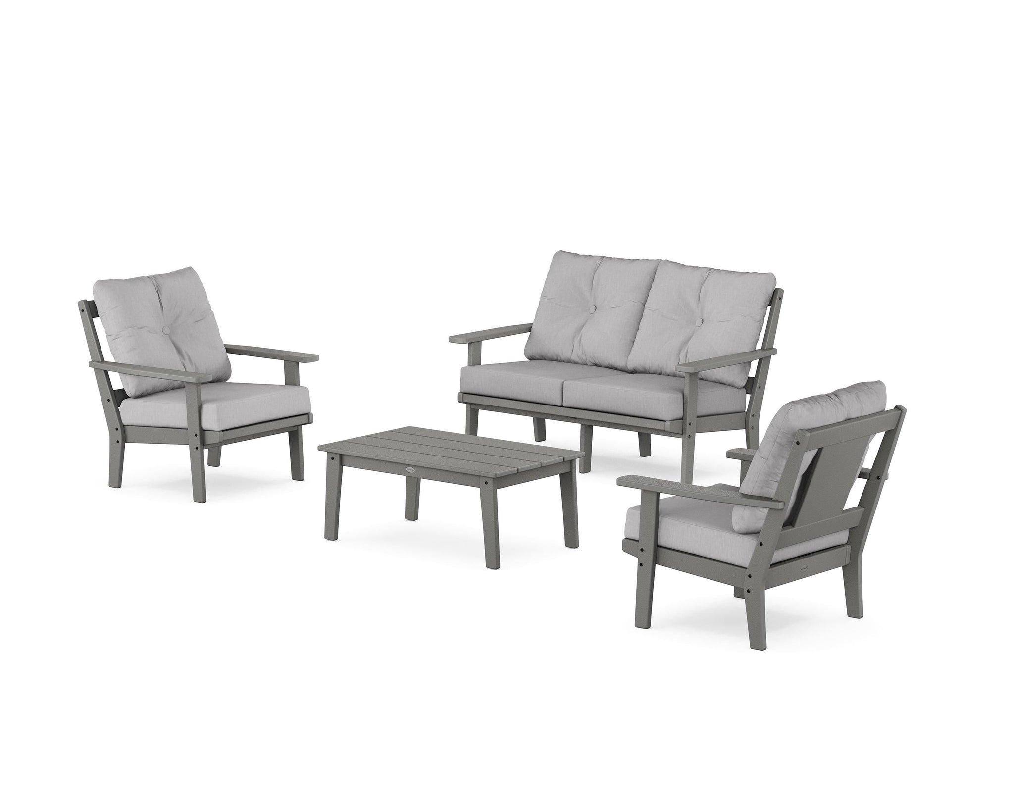 Prairie 4-Piece Deep Seating Set with Loveseat
