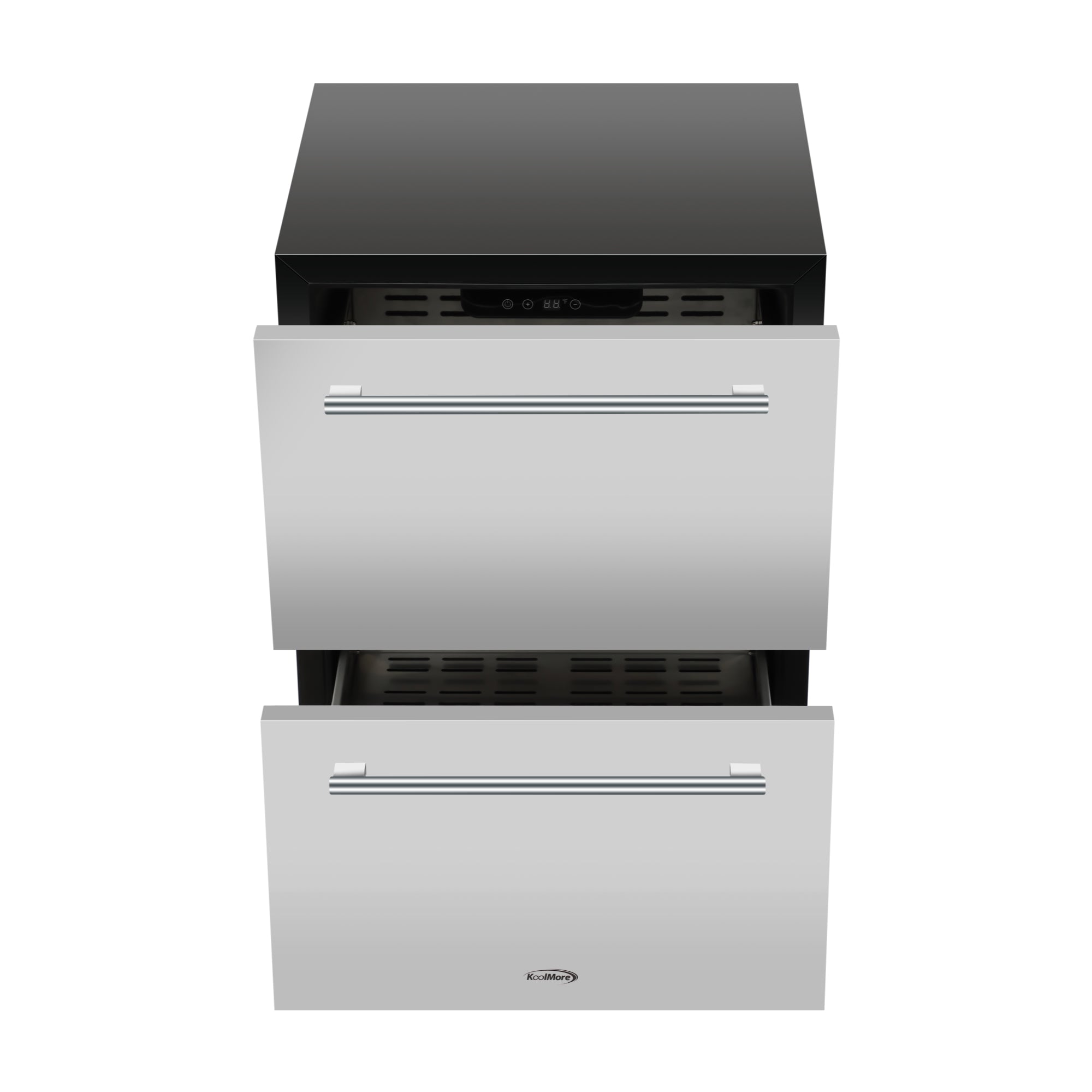 24 in.  Built-in Two-Drawer Outdoor Refrigerator in Stainless-Steel