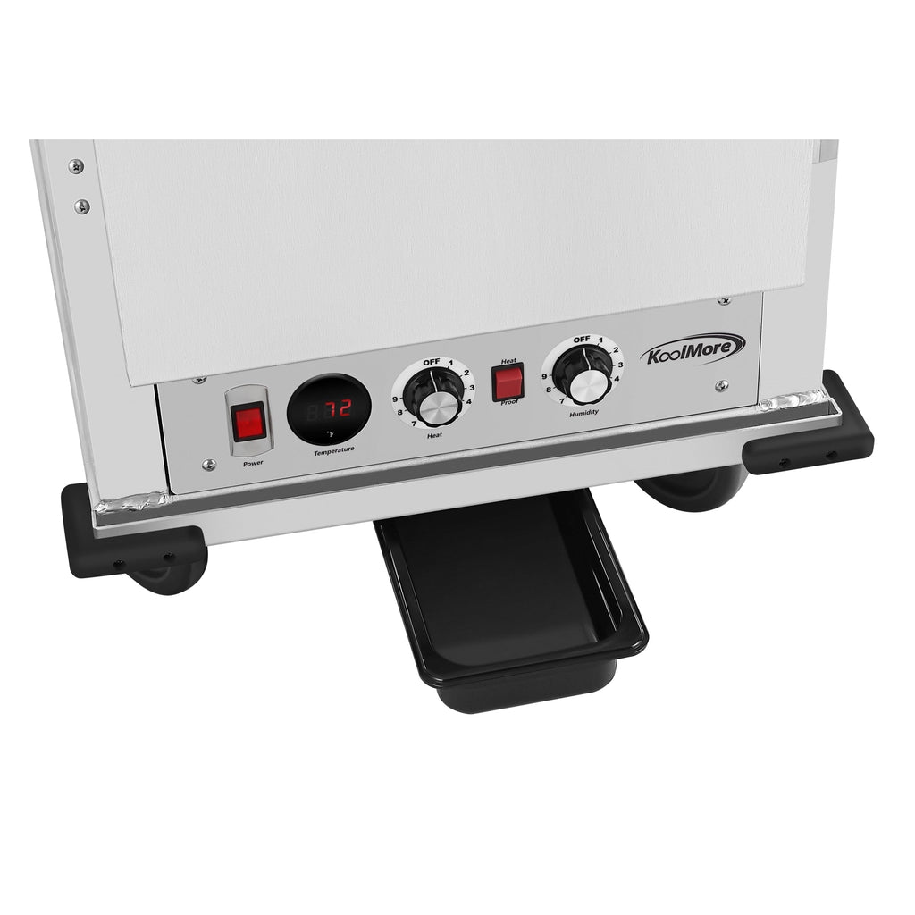 33 in. Commercial Insulated Heated Holding/Proofing Cabinet with 36-Pan Capacity and Solid Door in Silver