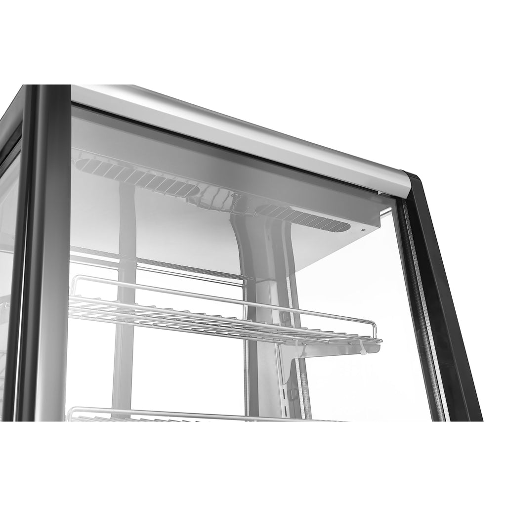 24 in. 4 Tier Commercial Countertop Bakery Display Refrigerator