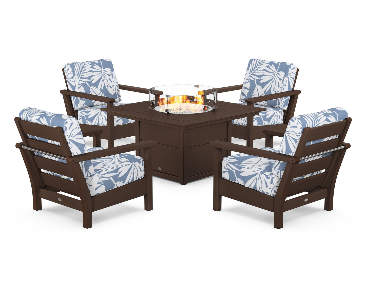 Harbour 5-Piece Conversation Set with Fire Pit Table